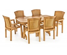 Holiday Hm725 Rattan Camli 80x140 Masa 6 Adet Hk725 Ege Koltuk