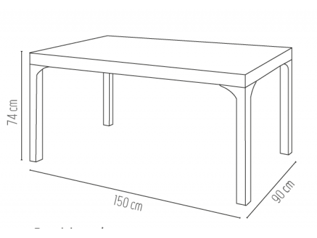 Rattan 90x150 Masa