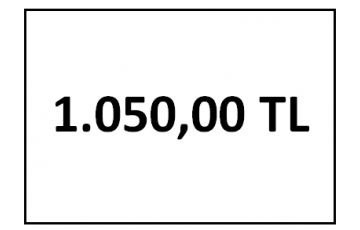 tahsilat 1050 TL