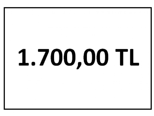 tahsilat 1700 TL