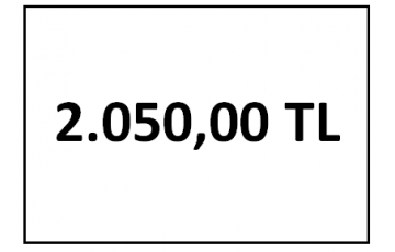 tahsilat 2050 TL