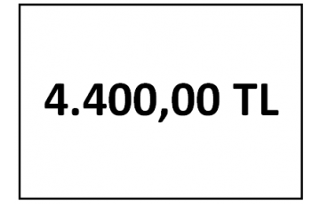 tahsilat 4.400 TL