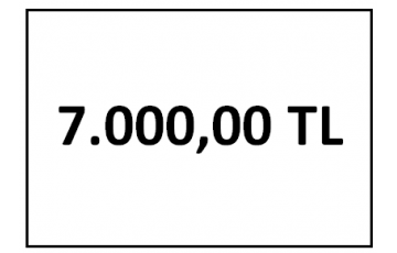 tahsilat 7000 TL