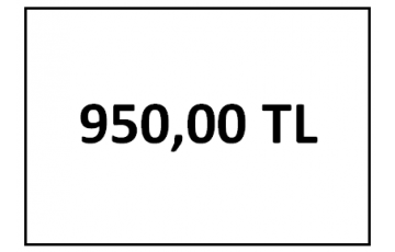 TAHSİLAT 950 TL